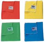 20 x Blue MicroFibre Cloth 40cmx40cm. Light Duty, Unger
