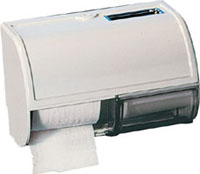 Twin toilet roll 

dispenser HORIZONTAL
